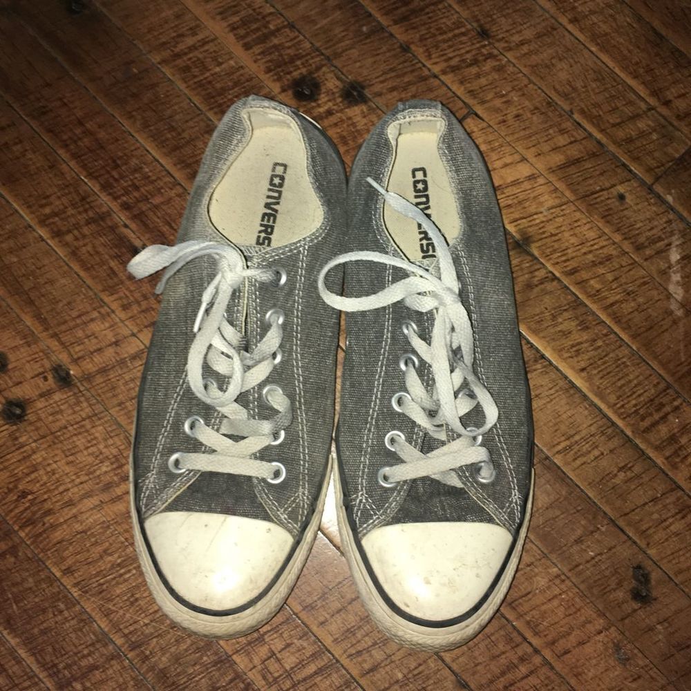 Converse All Star low top gray denim W9 sneakers